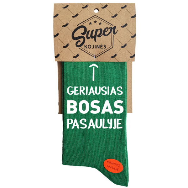 Kojinės "Geriausias bosas pasaulyje" Kojinės "Geriausias bosas pasaulyje"