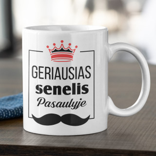 Puodelis "Geriausias senelis pasaulyje"