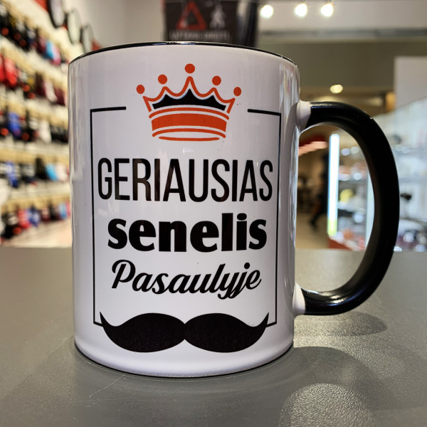 Puodelis "Geriausias senelis pasaulyje" Puodelis "Geriausias senelis pasaulyje"