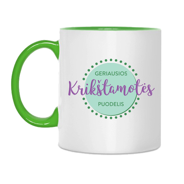 Puodelis "Geriausios krikštamotės puodelis" Puodelis "Geriausios krikštamotės puodelis"