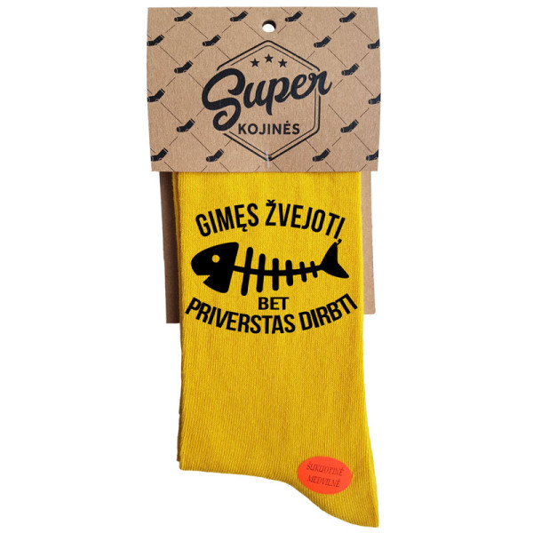Kojinės "Gimęs žvejoti" Kojinės "Gimęs žvejoti"