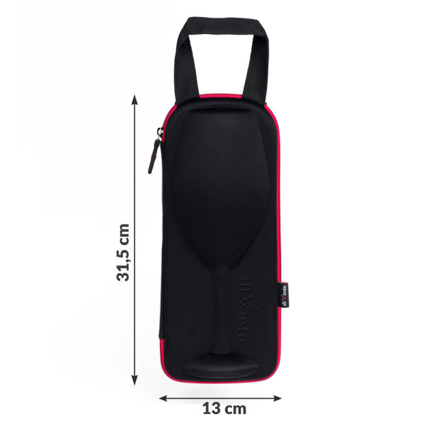 Gigantiška juoda vyno taurė "Who cares" (750ml)