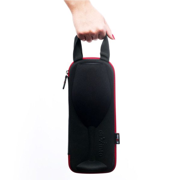 Gigantiška juoda vyno taurė "Who cares" (750ml)