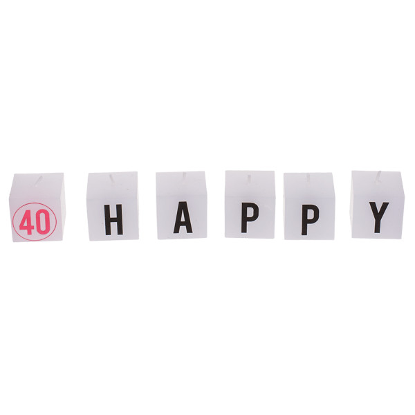 Gimtadienio žvakučių rinkinys "40" Gimtadienio žvakučių rinkinys "40"