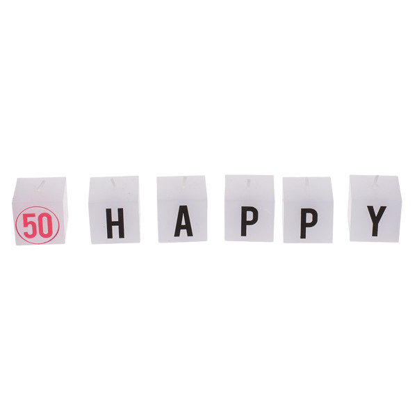 Gimtadienio žvakučių rinkinys "50" Gimtadienio žvakučių rinkinys "50"