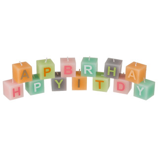 Gimtadienio žvakučių rinkinys "HAPPY BIRTHDAY"