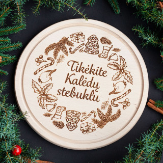 Graviruota apvali pjaustymo lentelė "Tikėkite Kalėdų stebuklu"