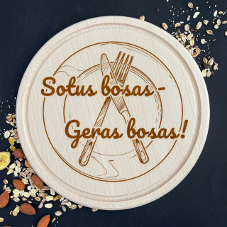 Graviruota apvali pjaustymo lentelė "Sotus bosas"
