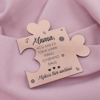 Graviruota dėlionės detalė "Mamai"