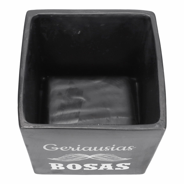 Graviruotas vazonas "Geriausias bosas"