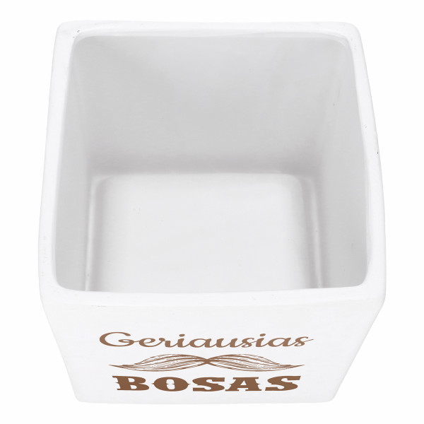 Graviruotas vazonas "Geriausias bosas"