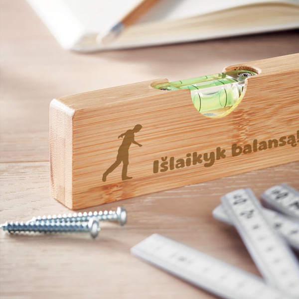 Gulsčiukas - atidarytuvas "Išlaikyk balansą" Gulsčiukas - atidarytuvas "Išlaikyk balansą"
