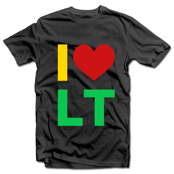 Marškinėliai "I love LT" Marškinėliai "I love LT"