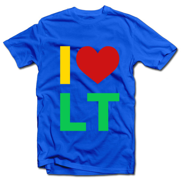 Marškinėliai "I love LT" Marškinėliai "I love LT"