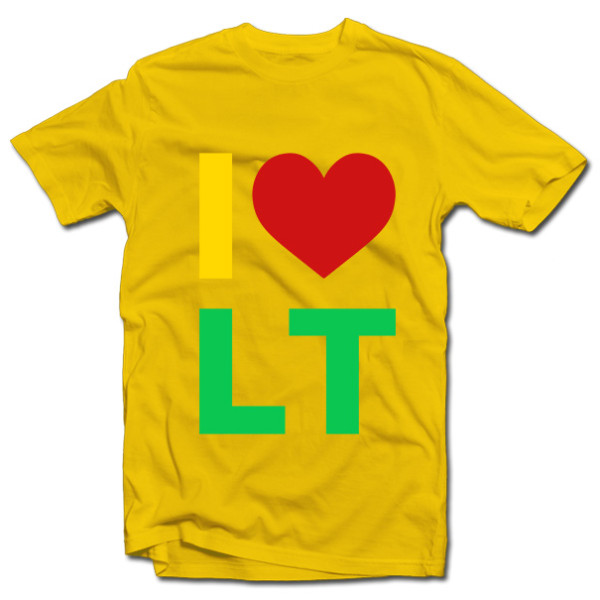 Marškinėliai "I love LT" Marškinėliai "I love LT"
