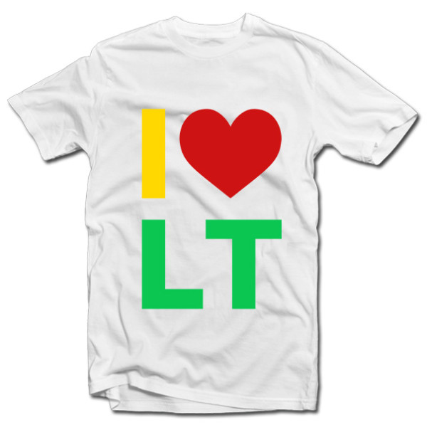 Marškinėliai "I love LT" Marškinėliai "I love LT"