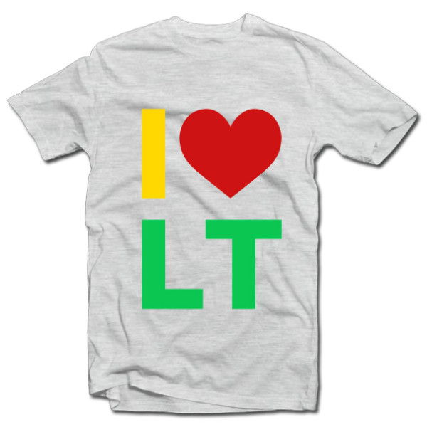 Marškinėliai "I love LT" Marškinėliai "I love LT"