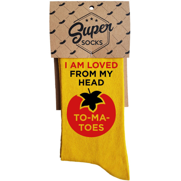 Kojinės "I am loved from my head to my toes" Kojinės "I am loved from my head to my toes"