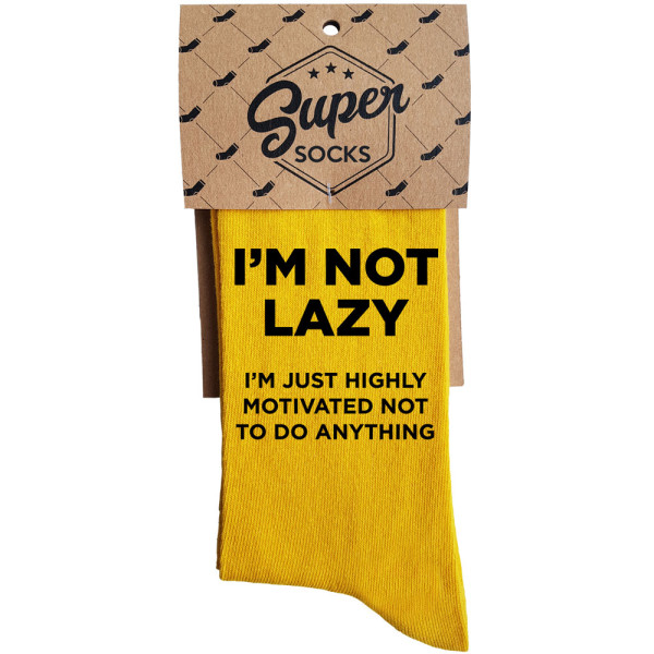 Kojinės "I'm not lazy" Kojinės "I'm not lazy"