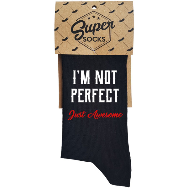 Kojinės "I'm not perfect" Kojinės "I'm not perfect"