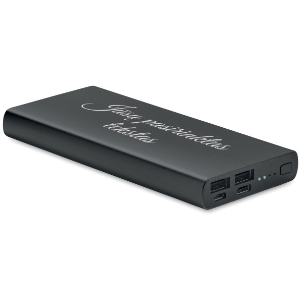 Išorinė baterija "Powerflat 8C" (10000 mAh) su Jūsų graviruotu tekstu Išorinė baterija "Powerflat 8C" (10000 mAh) su Jūsų graviruotu tekstu