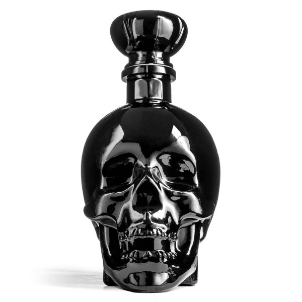 Juodas kaukolės formos grafinas (750ml)