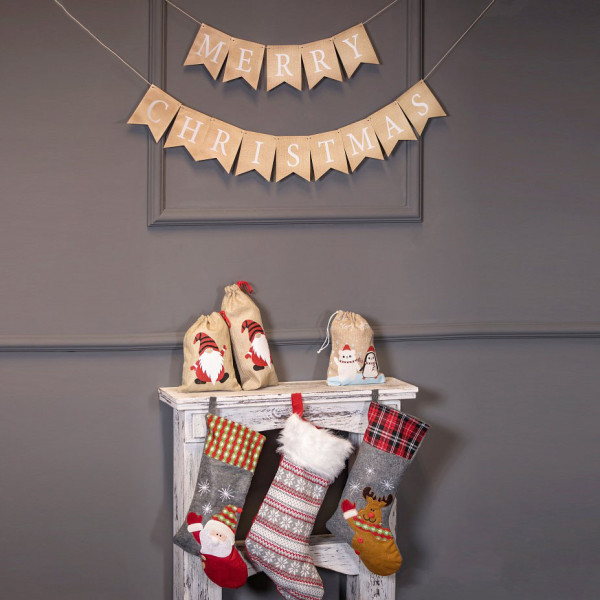 Kalėdinė kojinė "Kalėdų senelis" (51cm) Kalėdinė kojinė "Kalėdų senelis" (51cm)