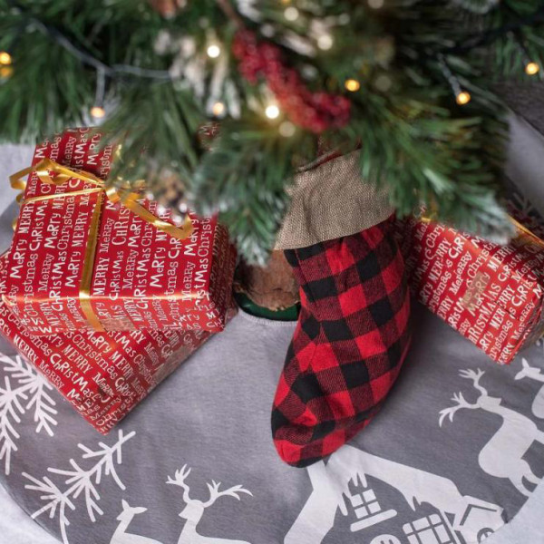 Kalėdinė languota kojinė "Christmas" (40,5cm) Kalėdinė languota kojinė "Christmas" (40,5cm)