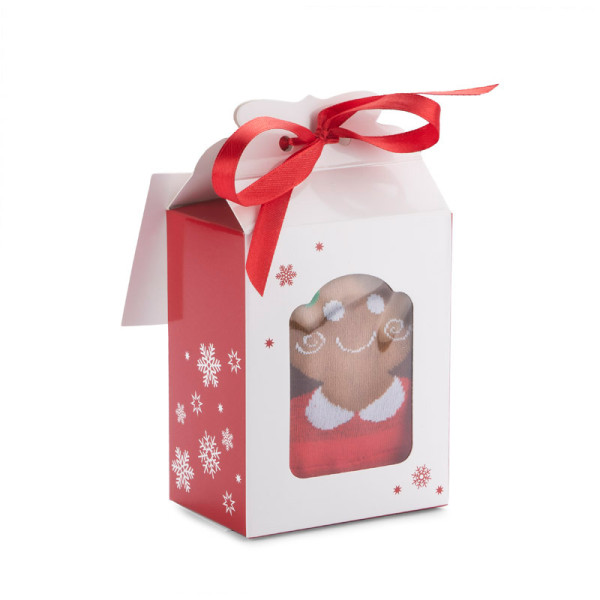 Kalėdinės kojinės "COOKIE" šventinėje dėžutėje (2 poros) Kalėdinės kojinės "COOKIE" šventinėje dėžutėje (2 poros)