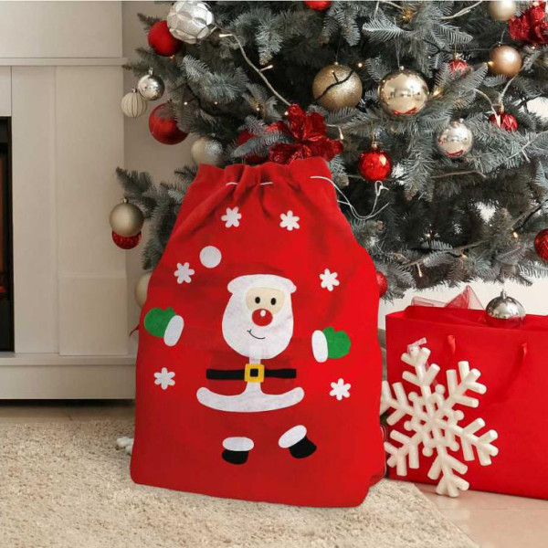 Kalėdinis dovanų maišas "SANTA" (50x70cm) Kalėdinis dovanų maišas "SANTA" (50x70cm)