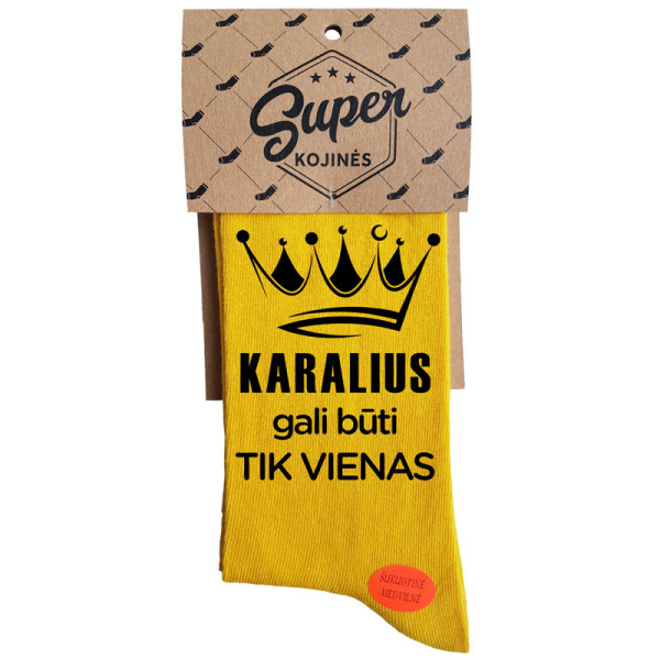 Kojinės "Karalius gali būti tik vienas" Kojinės "Karalius gali būti tik vienas"