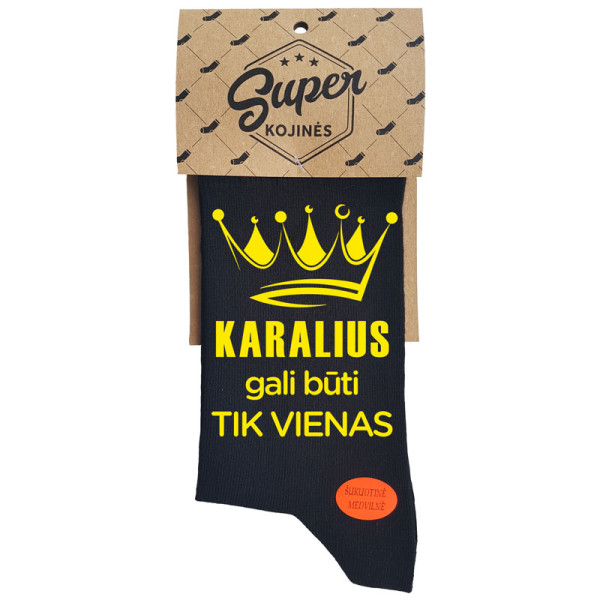 Kojinės "Karalius gali būti tik vienas" Kojinės "Karalius gali būti tik vienas"