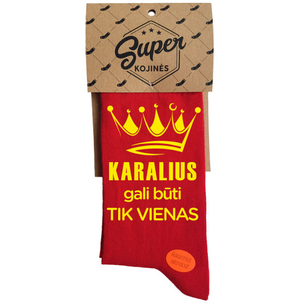 Kojinės "Karalius gali būti tik vienas" Kojinės "Karalius gali būti tik vienas"