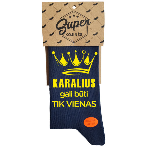Kojinės "Karalius gali būti tik vienas" Kojinės "Karalius gali būti tik vienas"