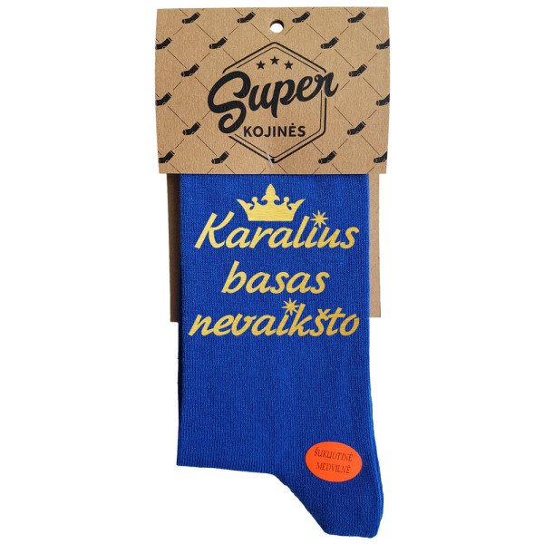 Kojinės "Karalius basas nevaikšto" Kojinės "Karalius basas nevaikšto"