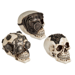 Dekoratyvinė kaukolė "Cyborg Skull"