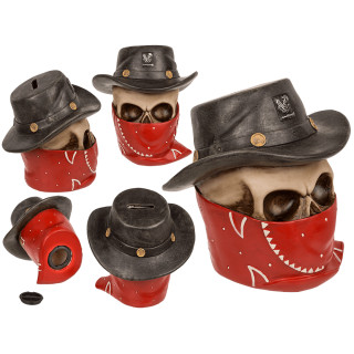 Kaukolės formos taupyklė "Outlaw"