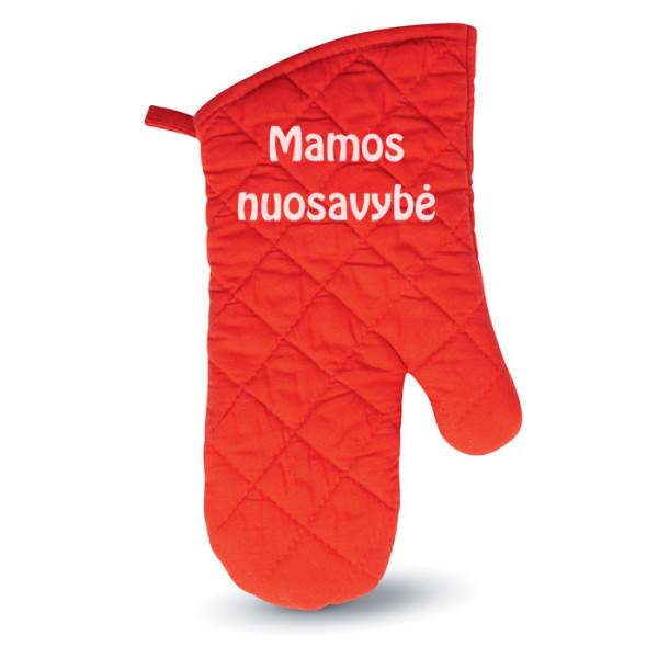 Virtuvinė kepimo pirštinė "Mamos nuosavybė" Virtuvinė kepimo pirštinė "Mamos nuosavybė"