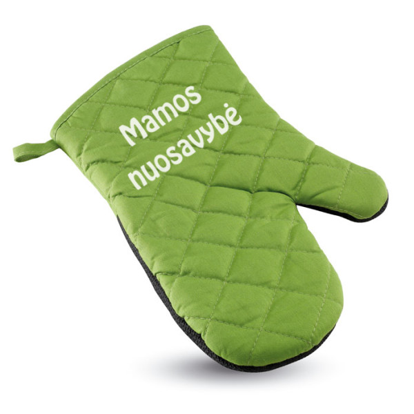 Virtuvinė kepimo pirštinė "Mamos nuosavybė" Virtuvinė kepimo pirštinė "Mamos nuosavybė"