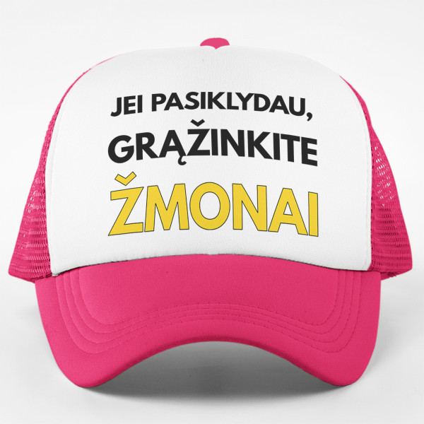 Kepuraičių komplektas "Pasiklydau, grąžinkite žmonai"
