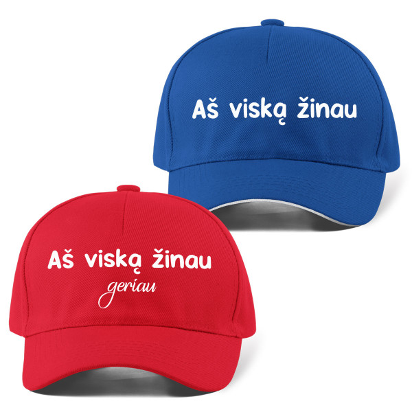 Kepuraičių komplektas "Viską žinome" Kepuraičių komplektas "Viską žinome"