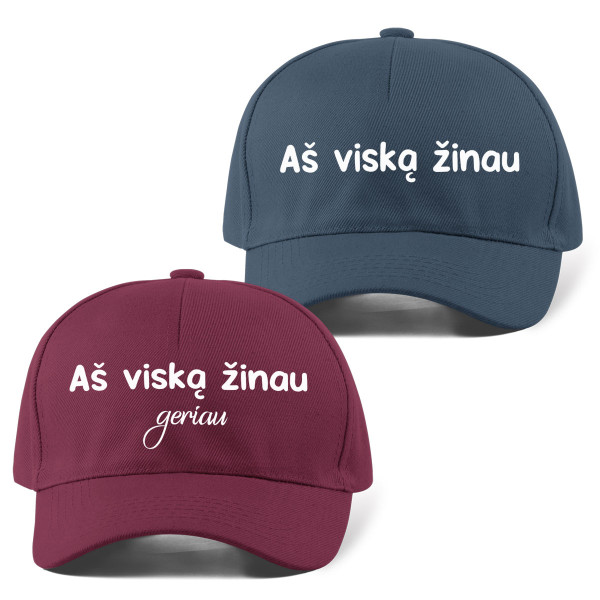 Kepuraičių komplektas "Viską žinome" Kepuraičių komplektas "Viską žinome"