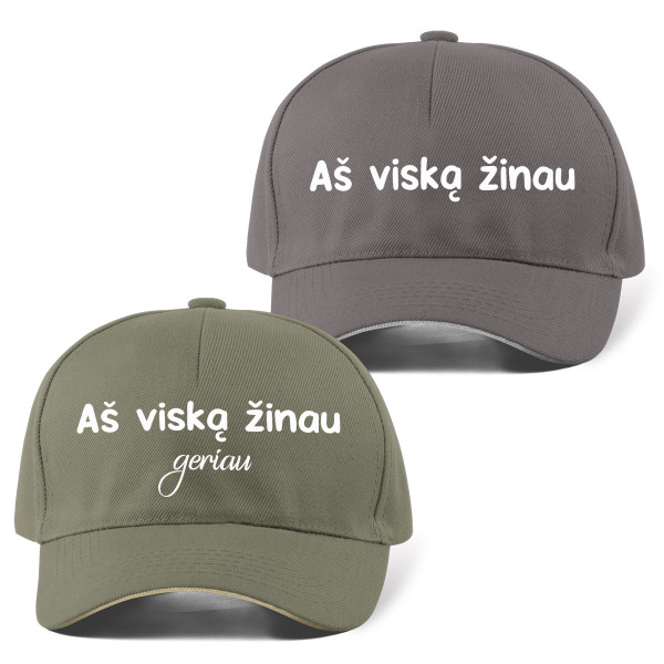 Kepuraičių komplektas "Viską žinome" Kepuraičių komplektas "Viską žinome"