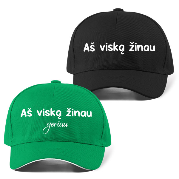 Kepuraičių komplektas "Viską žinome" Kepuraičių komplektas "Viską žinome"