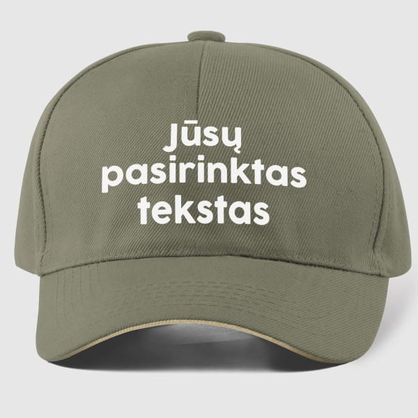 Kepuraitė su Jūsų pasirinktu užrašu