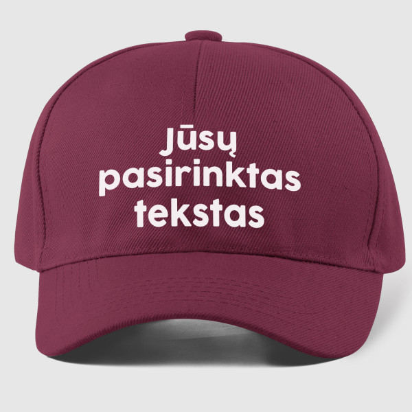 Kepuraitė su Jūsų pasirinktu užrašu