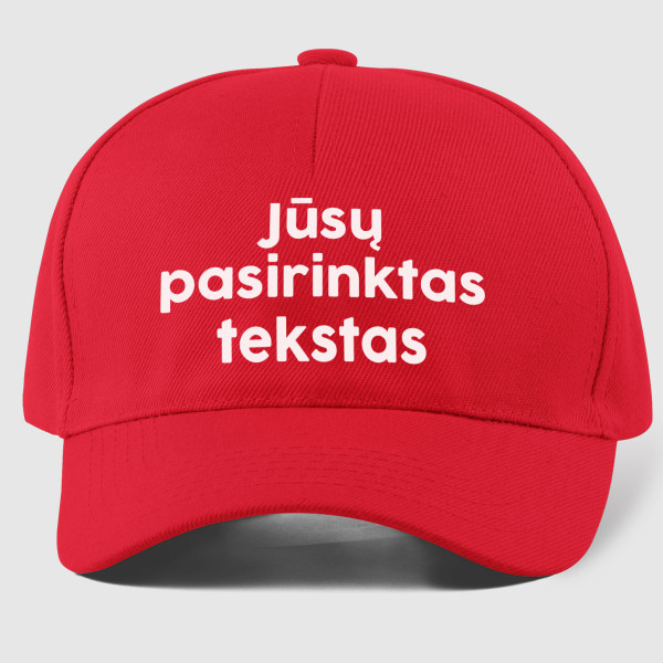 Kepuraitė su Jūsų pasirinktu užrašu