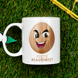 Puodelis "Kietų kiaušinių"