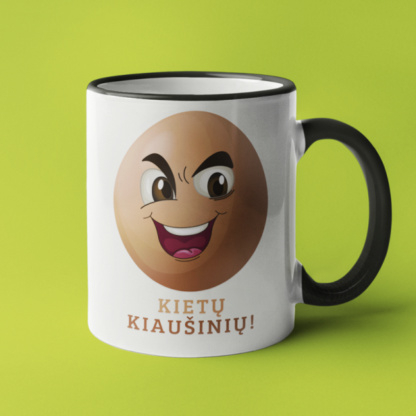 Puodelis "Kietų kiaušinių" Puodelis "Kietų kiaušinių"