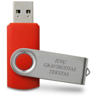 Klasikinis USB raktas (su galimybe išgraviruoti už papildomą kainą) (4 GB)